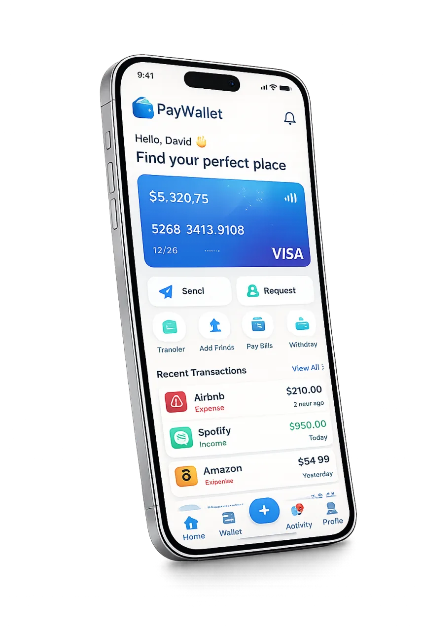 PayWallet app screen