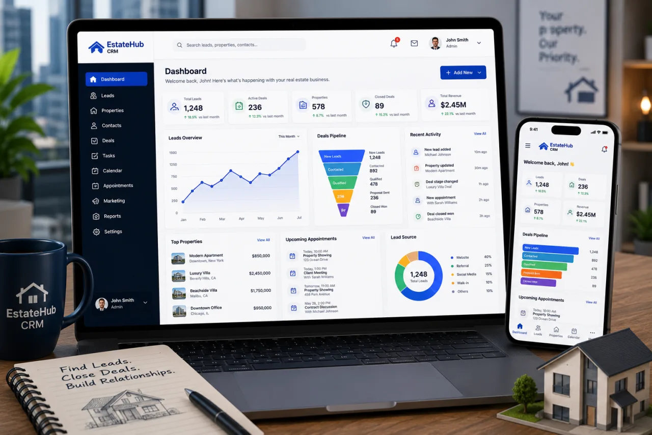Real Estate CRM — CodeHypes Portfolio