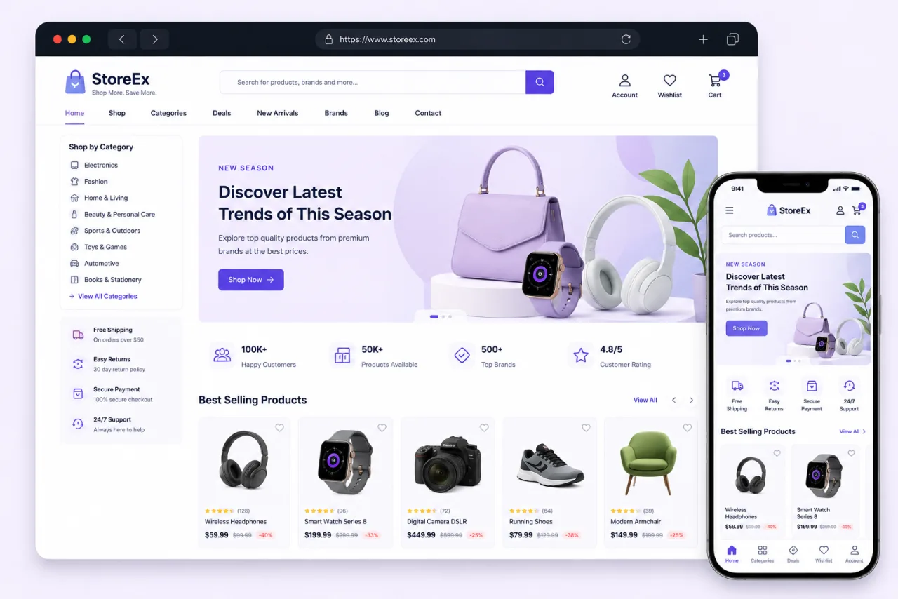 Ecommerce Store preview