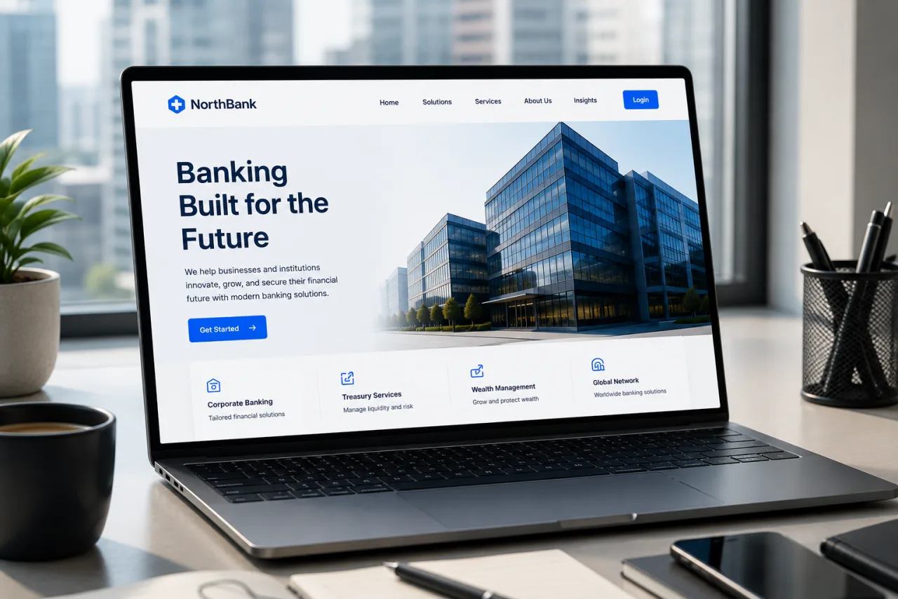 NorthBank Corporate Website — CodeHypes Portfolio