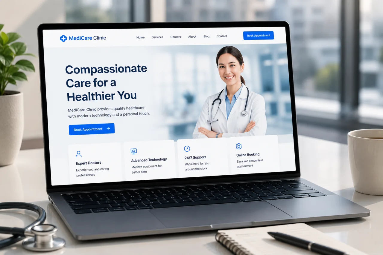MediCare Clinic Website — CodeHypes Portfolio
